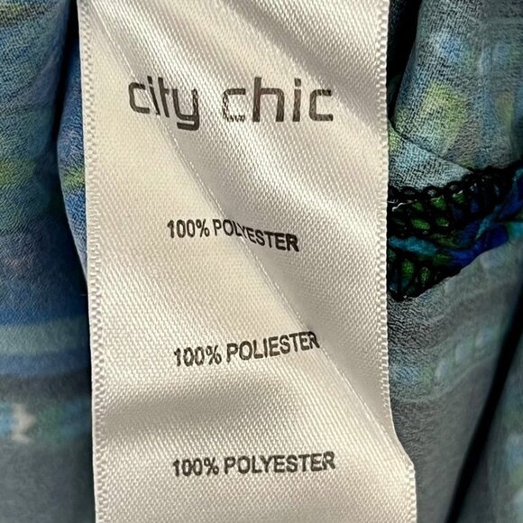 City Chic Kaleidoscope Print Maxi Dress. Plus Size XL/22 - Picture 9 of 16